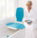 Bath Lift with Turquoise Cover